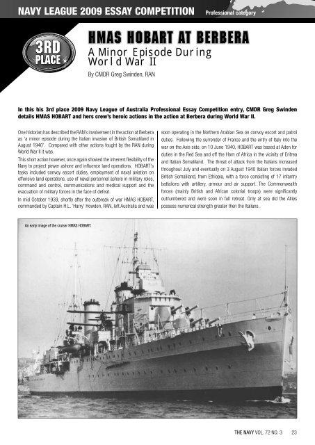 VOL 72 No3 - Navy League of Australia