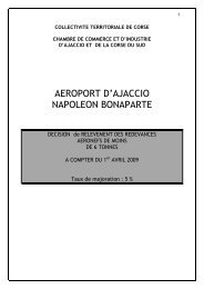 AEROPORT D'AJACCIO NAPOLEON BONAPARTE I - Chambre de ...