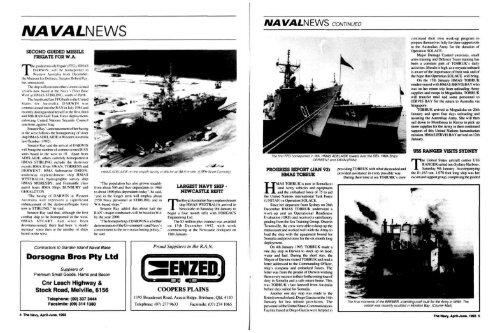 Jan and Apr 1993 - Navy League of Australia