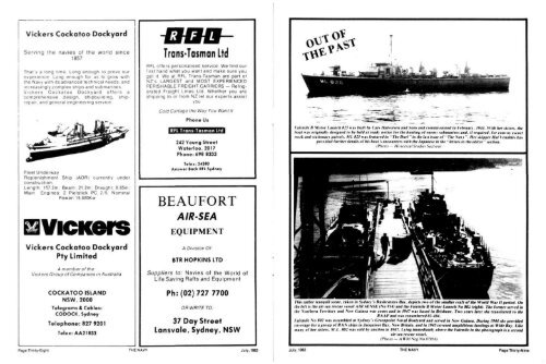 Jul and Oct 1982 - Navy League of Australia