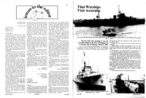 Jul and Oct 1982 - Navy League of Australia