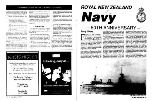 Jan and Apr 1991 - Navy League of Australia