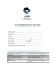 FULL MEMBERSHIP APPLICATION FORM - LAPA