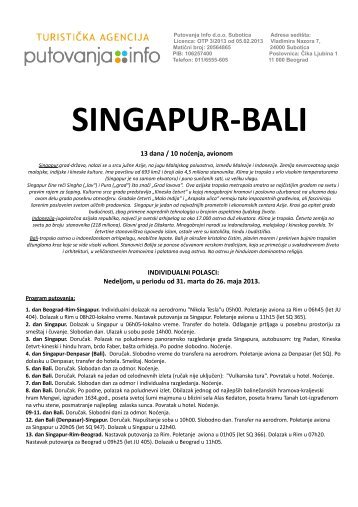 singapur-bali - Putovanja.info