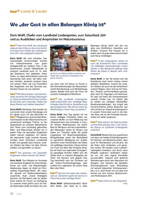 PDF herunterladen - Tours Magazin