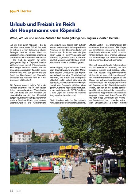 PDF herunterladen - Tours Magazin