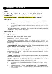 Provision of Cleaning Services - Conditions of Contract