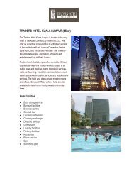 TRADERS HOTEL KUALA LUMPUR (5Star) - Belantara Holidays