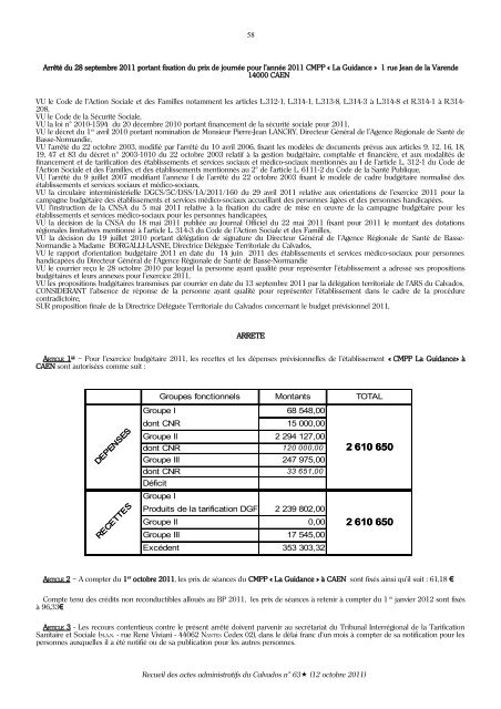 Recueil des actes administratifs nÂ° 63 du 12 octobre 2011