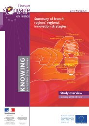 Summary of french regions' regional innovation ... - Europe en France