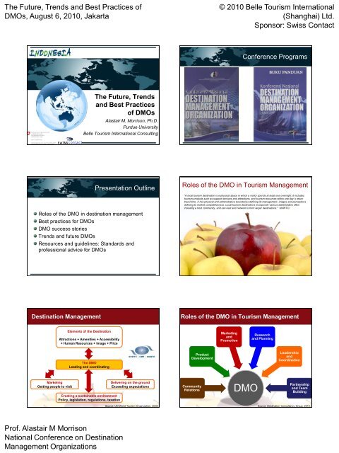 The Future, Trends and Best Practices of DMOs, August 6, 2010 ...