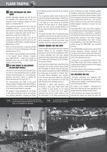 JAN-MAR 2010 VOL 72 No1 - Navy League of Australia