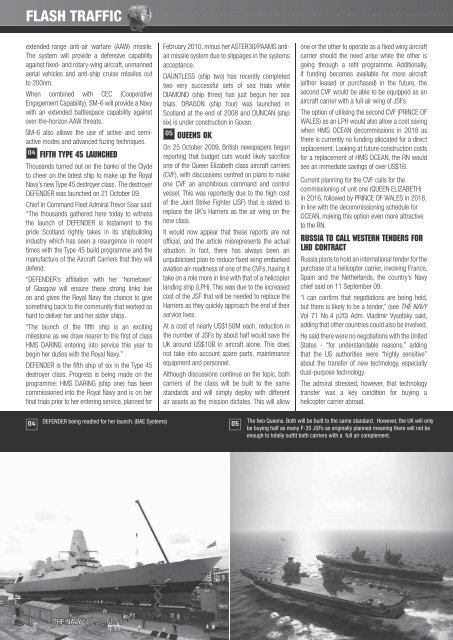 JAN-MAR 2010 VOL 72 No1 - Navy League of Australia