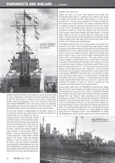 JAN-MAR 2010 VOL 72 No1 - Navy League of Australia