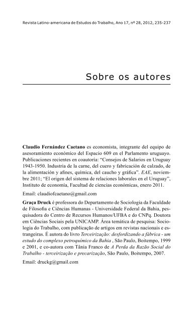 Sobre os autores