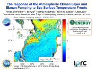 The response of the Atmospheric Ekman Layer and Ekman Pumping ...