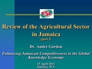 Review Of The Agricultural Sector In Jamaica - Knowledge Society ...