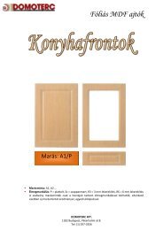 FÃ³liÃ¡s MDF ajtÃ³k - Domoterc Kft.