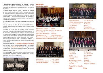 âAmigos de la Schola Cantorum de Comillasâ (antiguos cantores de ...