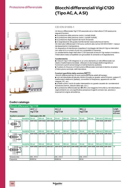 Protezione differenziale - Schneider Electric