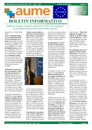 boletin informativo - AUME