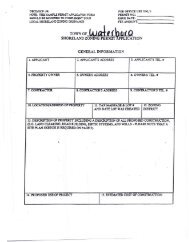 Shoreland Zoning Permit Application - Waterboro