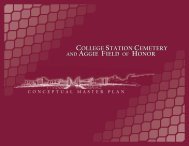 Cemetery Master Plan - Aggie Field of Honor - City of College Station