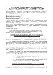 extrait du registre des deliberations du conseil municipal de le ...