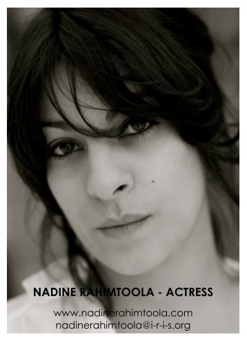 NADINE RAHIMTOOLA - ACTRESS