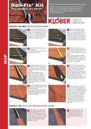 Roll Fix Kit fitting instructions - Klober