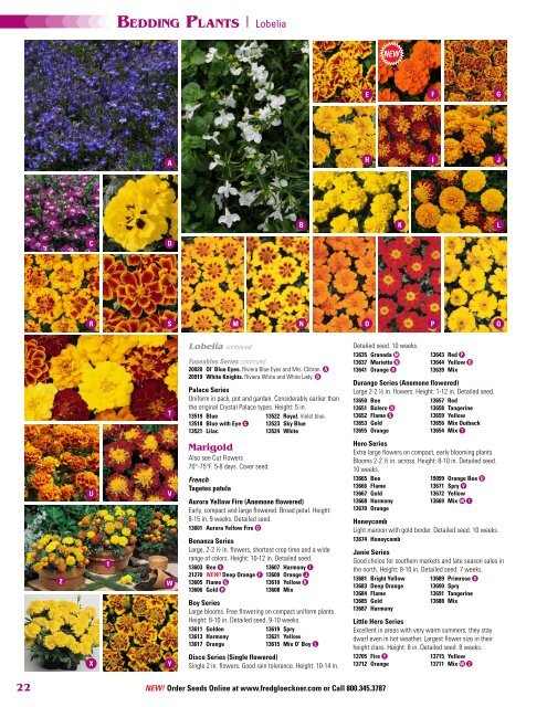 Seed Catalog - Fred C. Gloeckner & Company Inc.