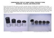 comparison test of three plössl eyepiece types brandon, televue, gso ...