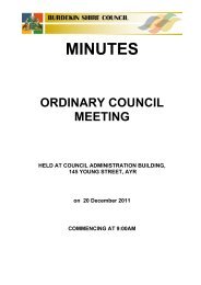 2011-12-20 Ordinary Council Meeting Minutes - Burdekin Shire ...