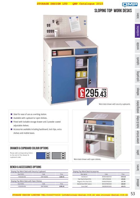 QMP Industrial Equipment Catalogue 2015 from Storage Design Limited