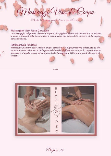 Catalogo Trattamenti Beauty Lounge Stefania Fanti - Gennaio 2015
