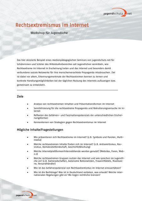 Rechtsextremismus Im Internet Hass Im Netz Info