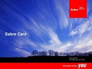 Sabre Red Workspace - Sabre Travel Network