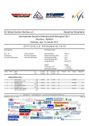 13.01.2011, FT - Skiteam Schonach / Rohrhardsberg