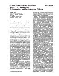 Protein Diversity from Alternative Minireview Splicing: A Challenge ...