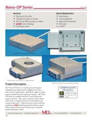 Nano-OP Series - high speed nanopositioning system - Mad City Labs