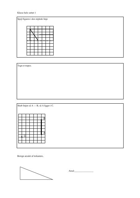 Matematik-test efter 6. klasse. - Baunenet.dk