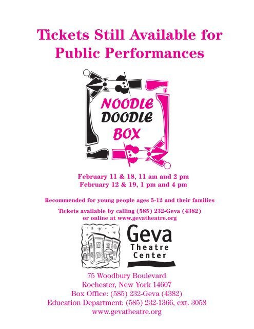 Big Theatre for Little People - Geva Theatre