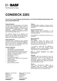 Conideck 2203 System - TDS - BASF Construction Chemicals