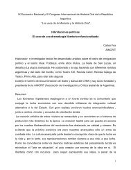 Hibridaciones polÃ­ticas. El caso de una dramaturgia libertaria