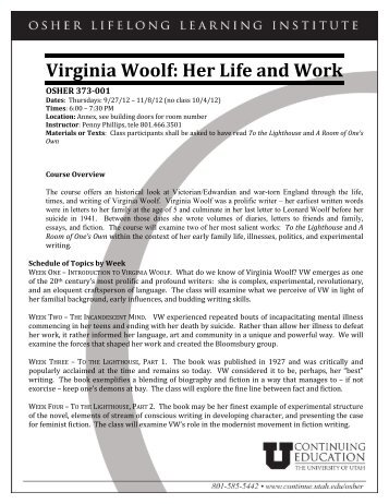 Virginia Woolf: Her Life and Work