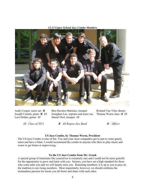 Concert Program - Cary Academy