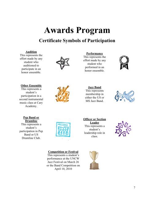 Concert and Awards Program - Cary Academy