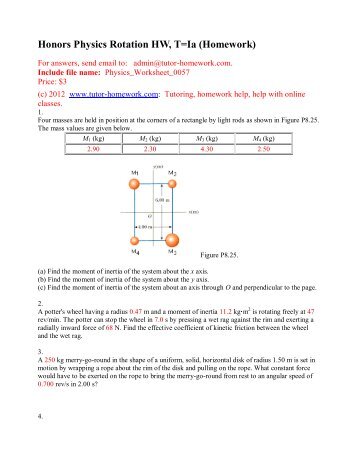 Webassign Physics Questions and Answers - Tutor-Homework.com