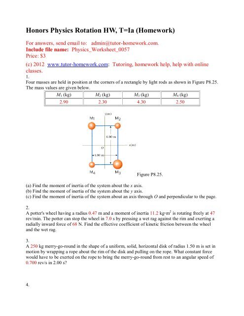 Wen Physics Questions And Answers Tutor Homework
