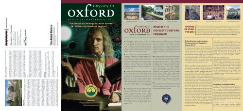 what is the odyssey to oxford program? - MSU Alumni Association ...